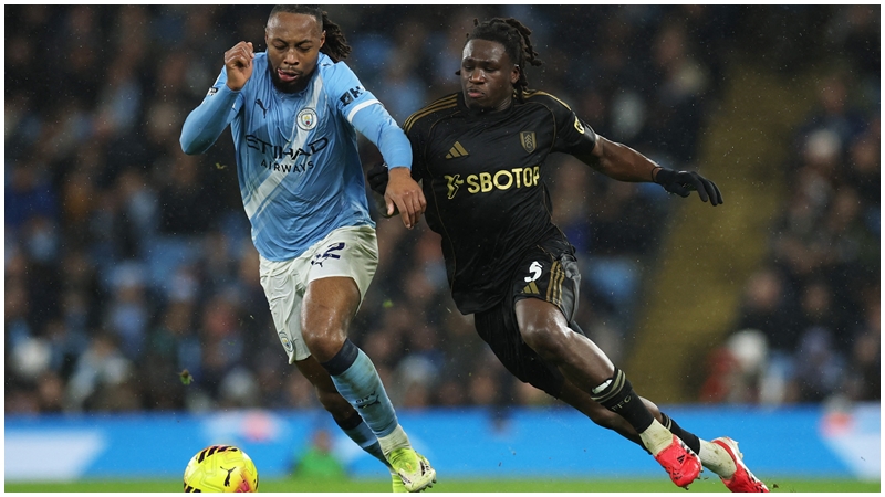 施美安（左）加盟曼城11場已共貢獻6入球2助攻。REUTERS