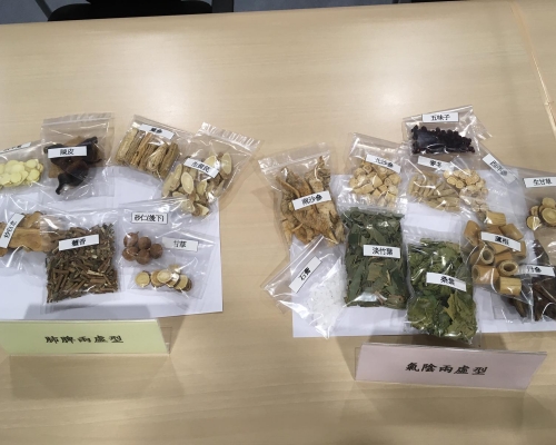 左起為肺脾兩虛型藥物、氣陰兩虛型藥物。