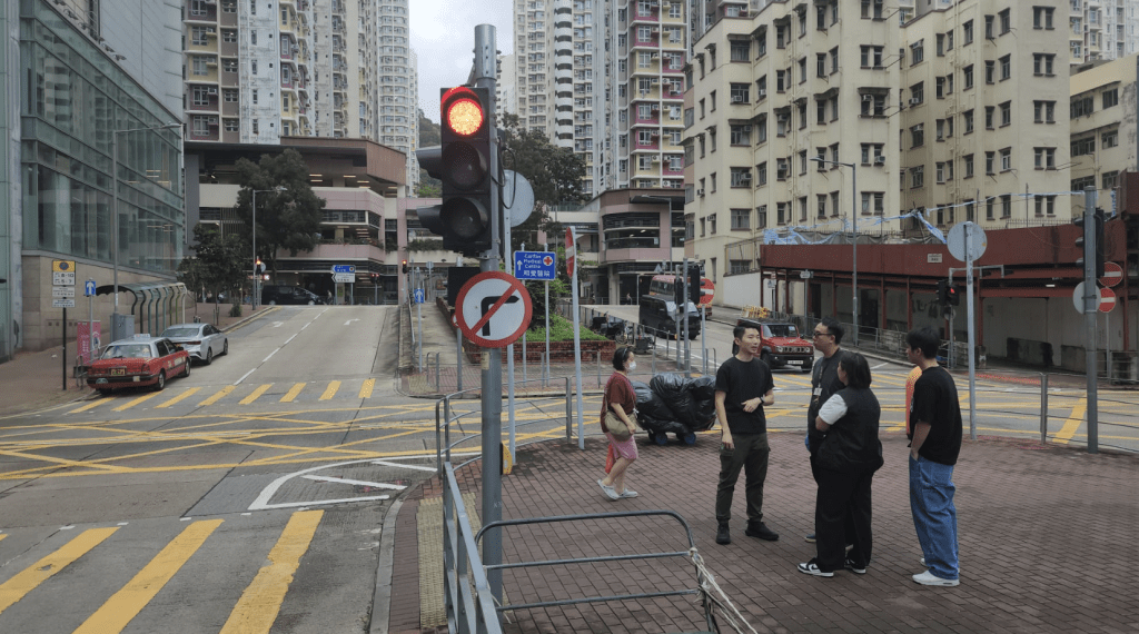 打鬥現場位置。黎志偉攝 打鬥現場位置。黎志偉攝