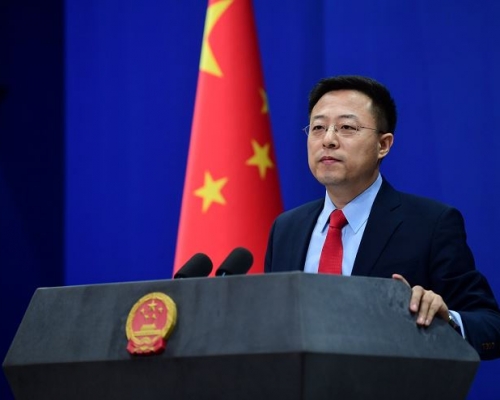 外交部發言人趙立堅。網上圖片