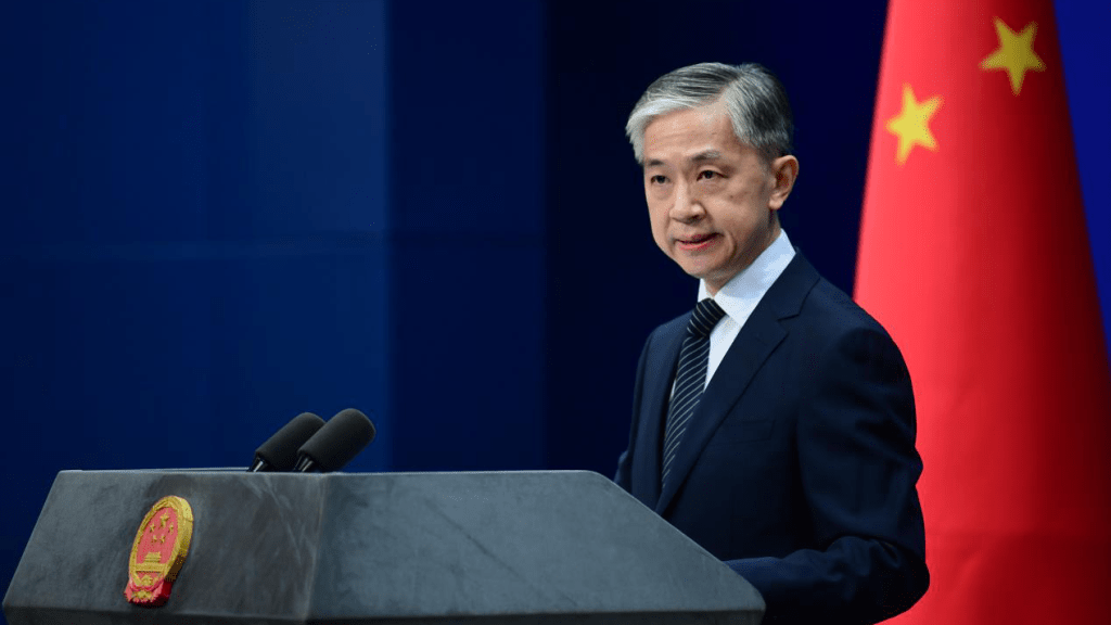 汪文斌批評美西方在俄烏問題上不斷煽動散播虛假信息。資料圖片