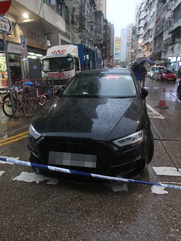 涉案私家車。 涉案私家車。