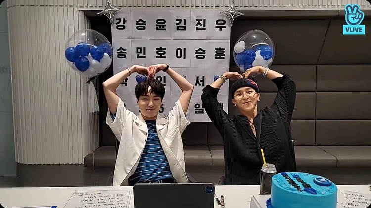 兩個哥哥去當兵，姜昇潤和宋旻浩昨日與粉絲慶祝7周年。