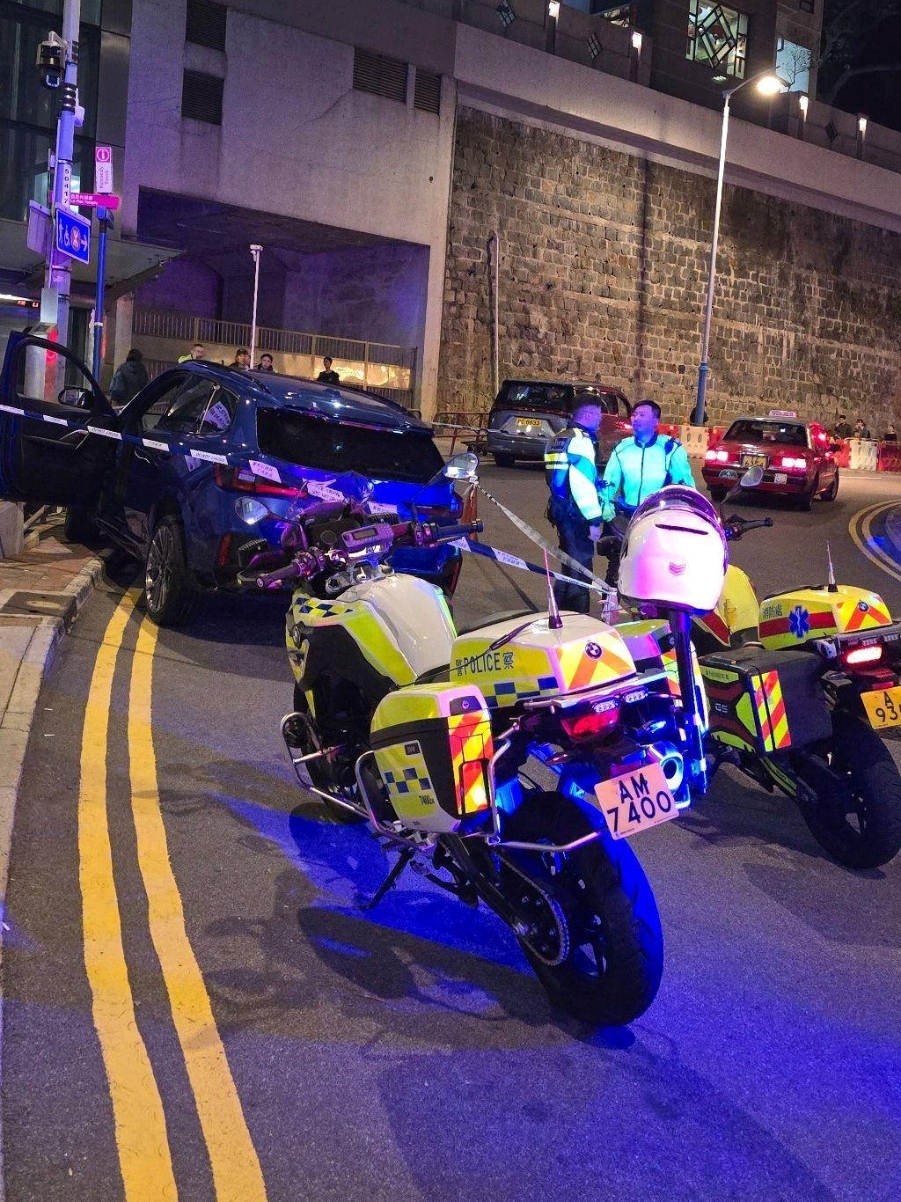 警員在場調查。FB：Mary Hy Tsui@西環變幻時