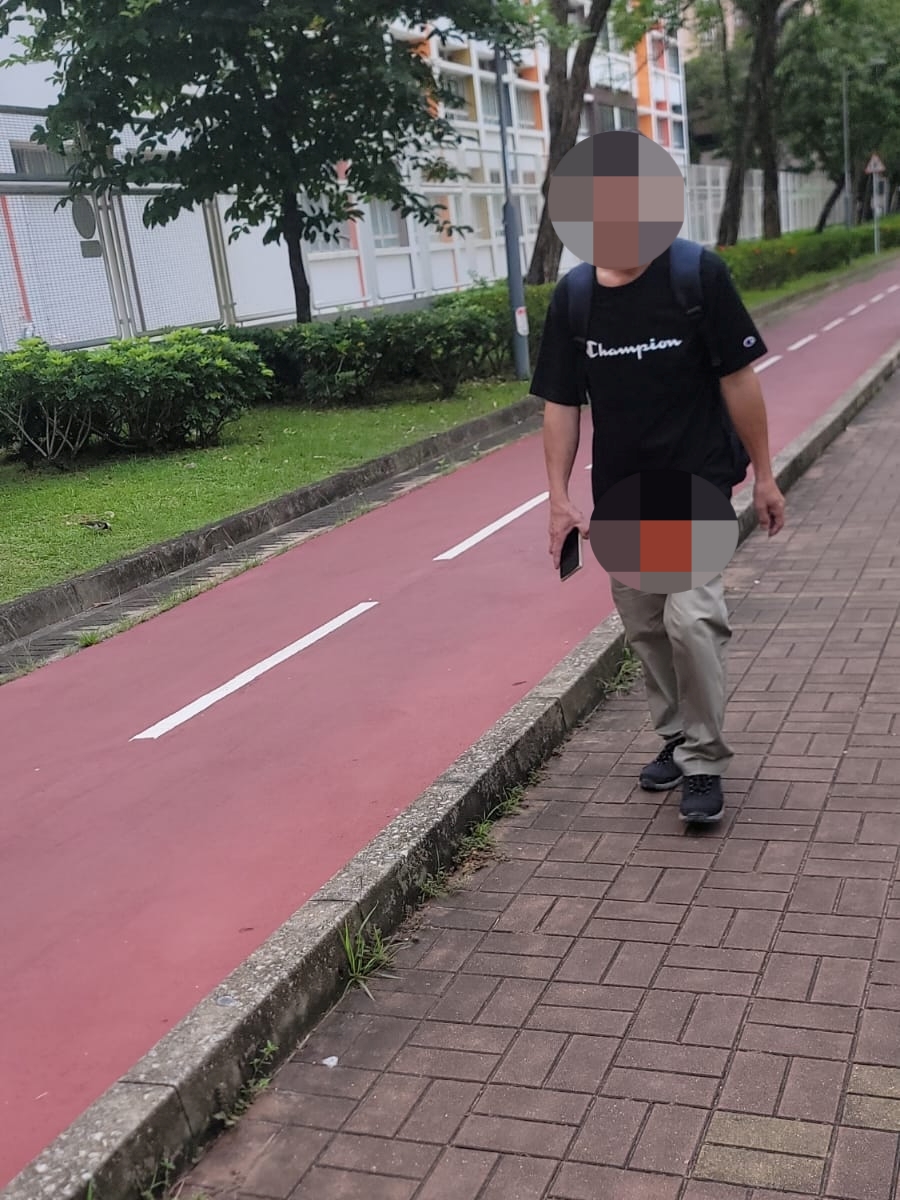 涉案男子于鞍禄街一公园内怀疑作出不雅行为。FB:马鞍山人和事 涉案男子于鞍禄街一公园内怀疑作出不雅行为。FB:马鞍山人和事