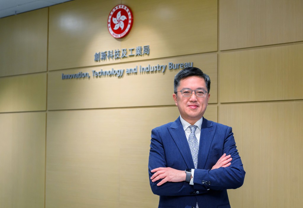 創新科技及工業局常任秘書長、港深創新及科技園有限公司董事會主席蔡傑銘。資料圖片