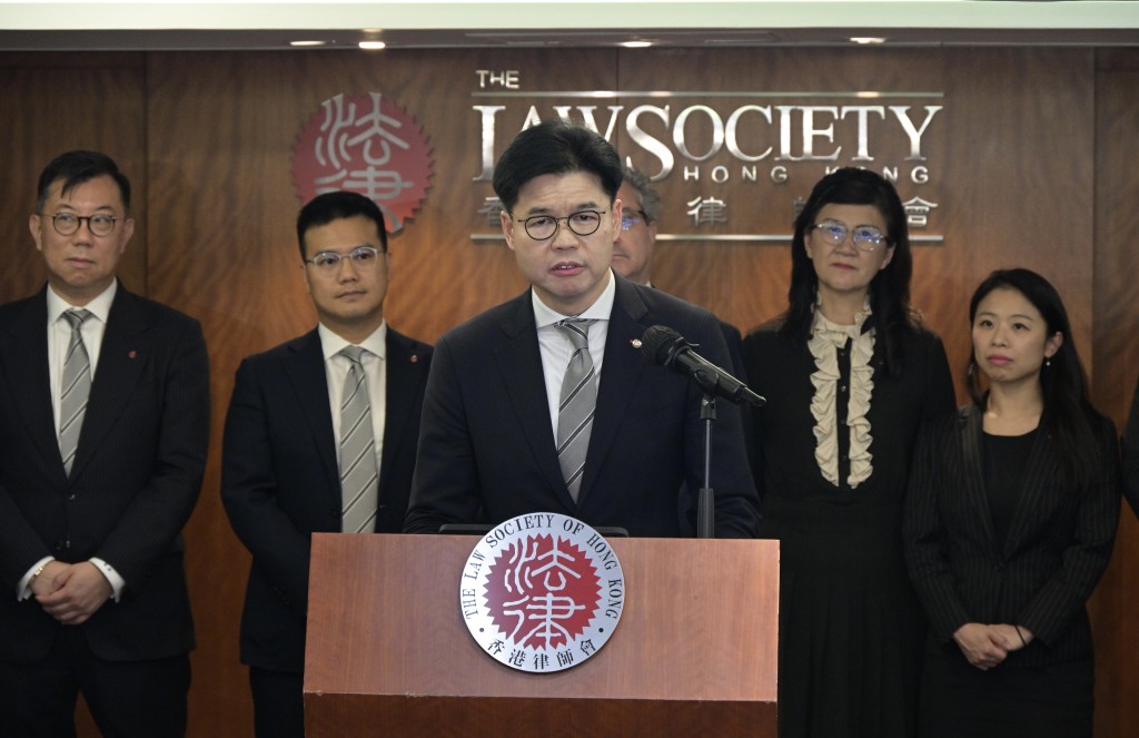香港律师会新一任会长汤文龙。苏正谦摄