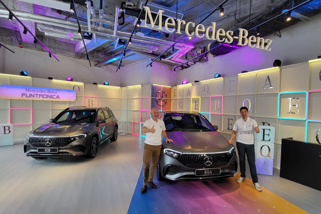 平治(Mercedes-Benz)今天(8月16日)下午在香港发表新改良版EQA及EQB电动车。