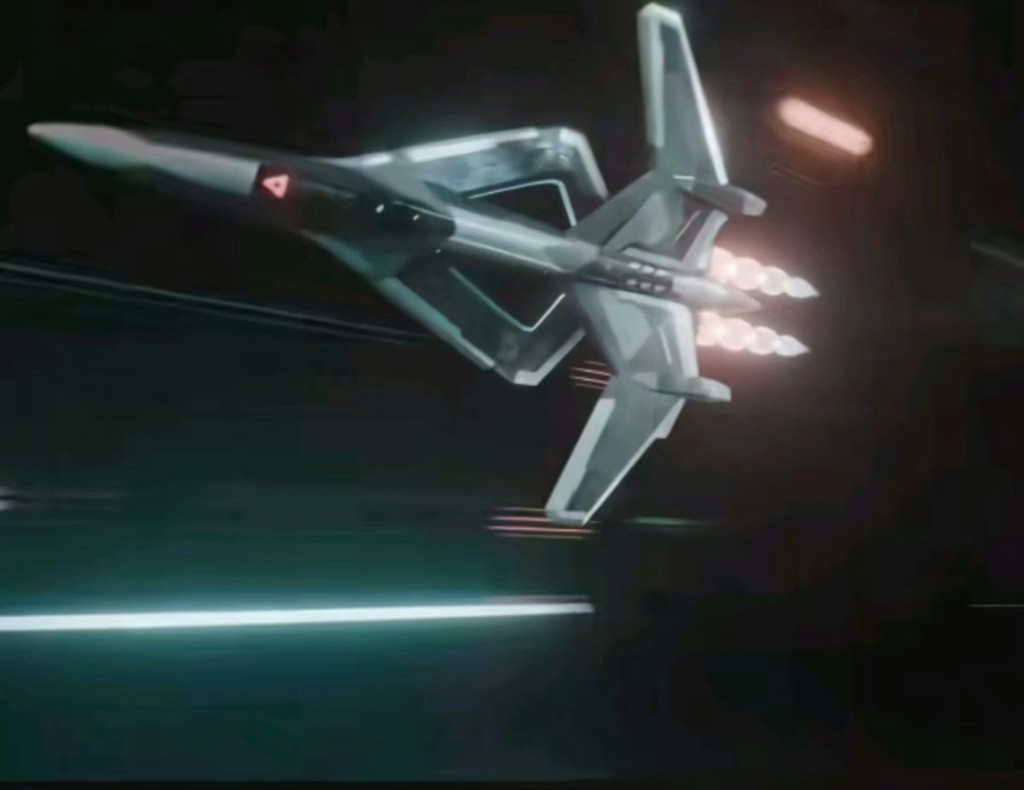 「玄女」無人制空戰機。央視 「玄女」無人制空戰機。央視