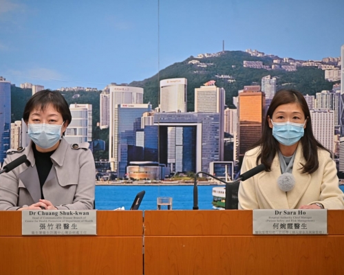 衞生防護中心傳染病處主任張竹君（左）