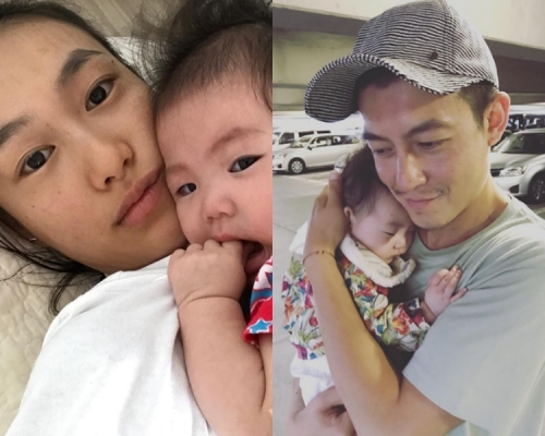 陳冠希自秦舒培生下一女後經常在網上貼出合照。網上圖片