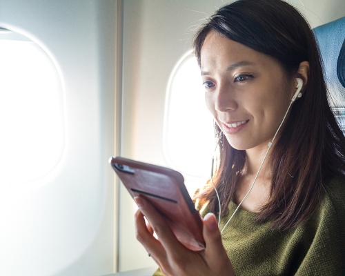 内地航空公司大多未提供WIFI服務。AP圖片