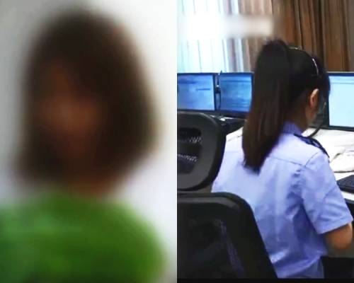 浙江台州警方日前接到一名女子電話稱要叫外賣，還要一雙筷子和一隻雞蛋。 影片截圖