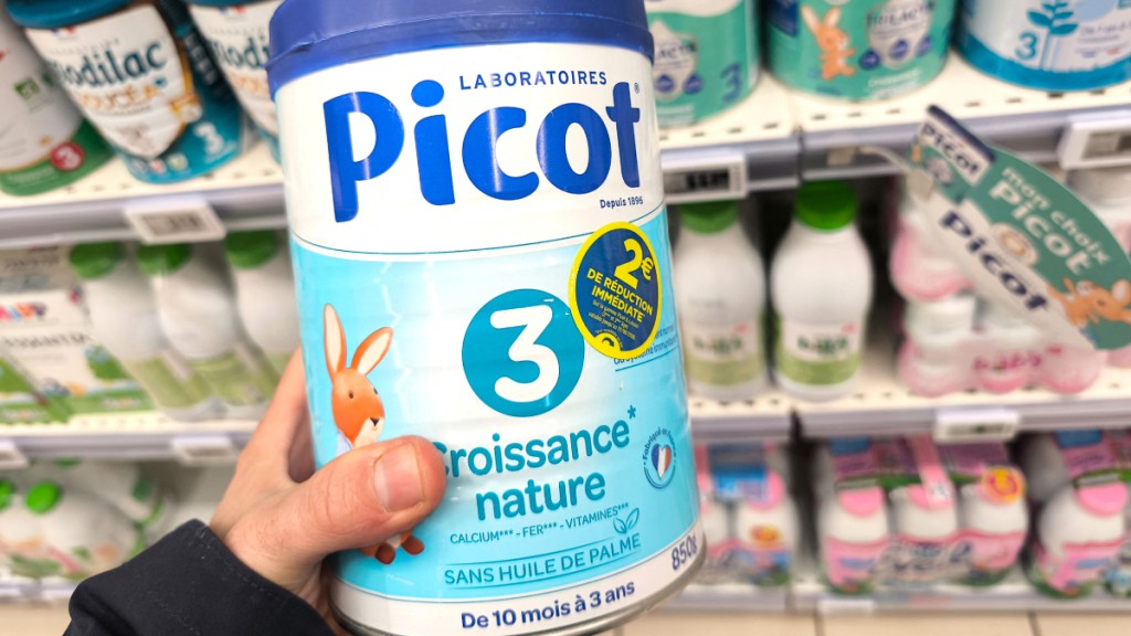 中國官方籲民眾即停用Picot奶粉。法新社