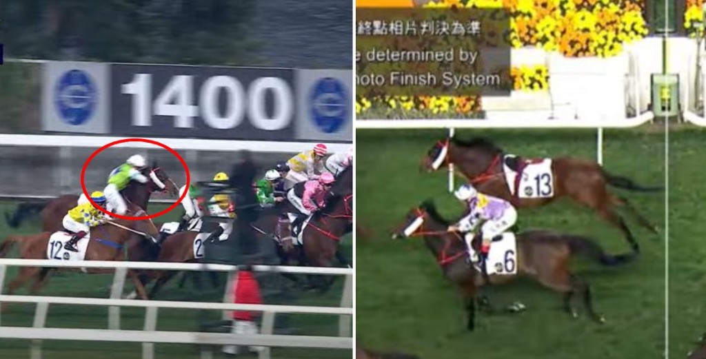 沙田馬場一日兩墮馬 騎師楊明綸一出閘墮地 13號「糖不甩」無策騎下過終點