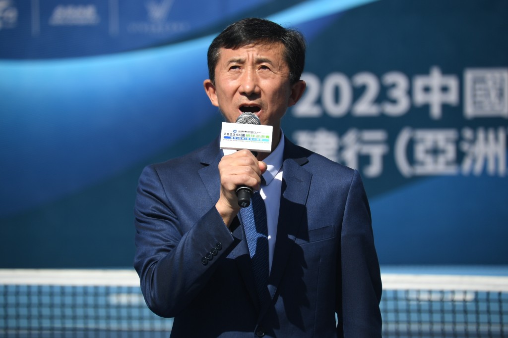 国家体育总局网球运动管理中心党委书记白喜林 。 本报记者摄