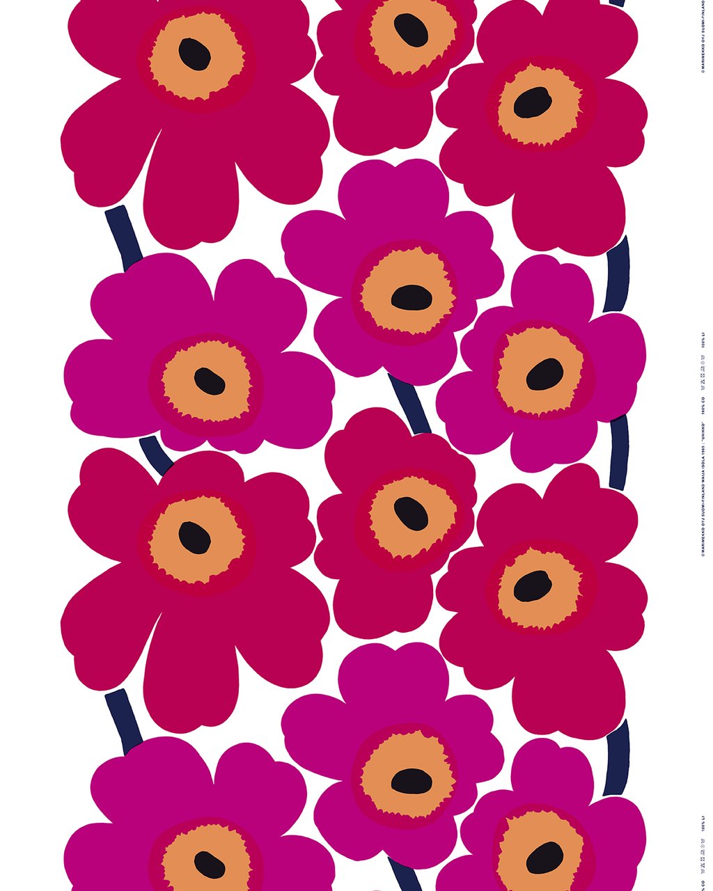 Unikko是品牌最經典的創作，始於1952年，象徵創意、勇氣的花以不同形式為生活注入正能量。