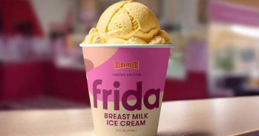 這款「母乳味雪糕」成功引爆話題。Frida 這款「母乳味雪糕」成功引爆話題。Frida