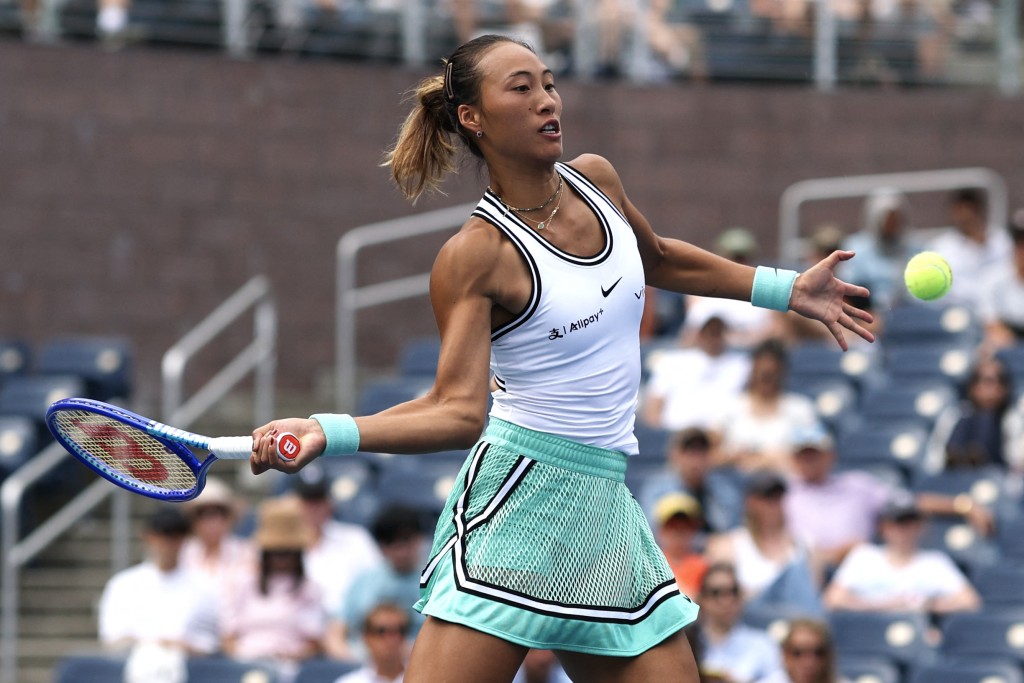 鄭欽文決勝盤落後0:5反勝姫絲(Madison Keys)晉級。AFP