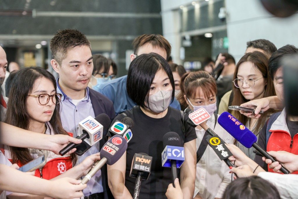受影響員工陳小姐。何家豪攝 受影響員工陳小姐。何家豪攝