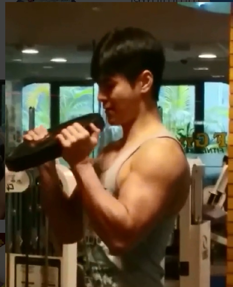 羅仲謙日前仍在TF GYM健身。網上圖片