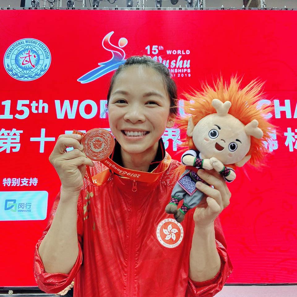 曾勇夺一九世锦赛散打银牌的Nana，今年的最大目标，是出战杭州亚运。受访者提供图片