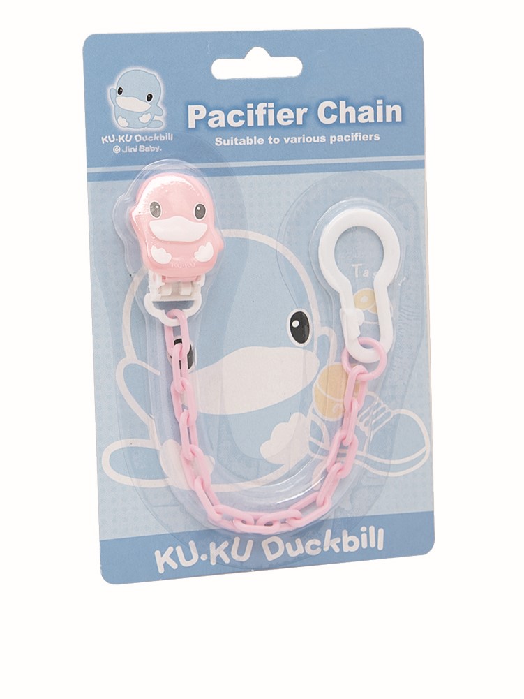 8. 酷咕鴨KuKu Duckbill @ Jini Baby 酷酷造型奶嘴鍊 (粉紅)Ku-Ku Pacifier Chain (Pink) 售價：$30 評分：2.5星