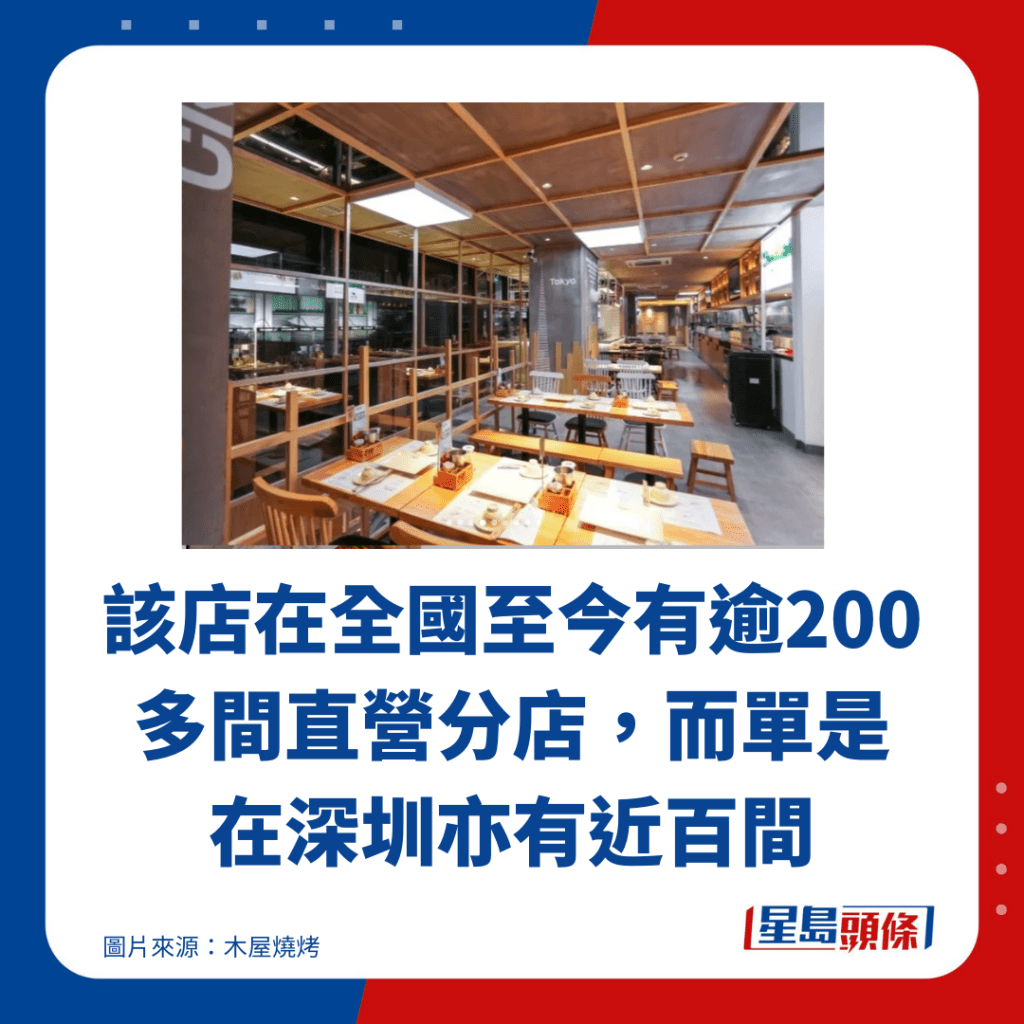 該店在全國至今有逾200多間直營分店，而單是在深圳亦有近百間