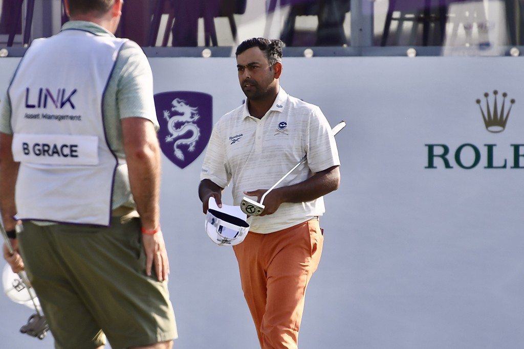 印度球手Anirban Lahiri。杨骏尧摄