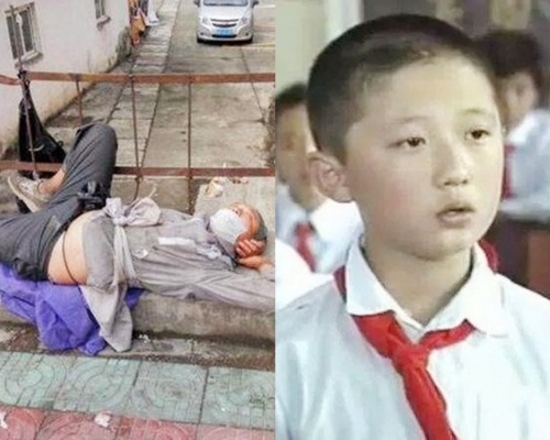 內地昔日爆紅童星父母雙亡大受打撃,流落街頭。網圖