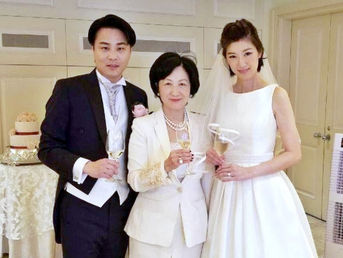 袁彌昌與容海恩於2018年結婚。（資料圖片）