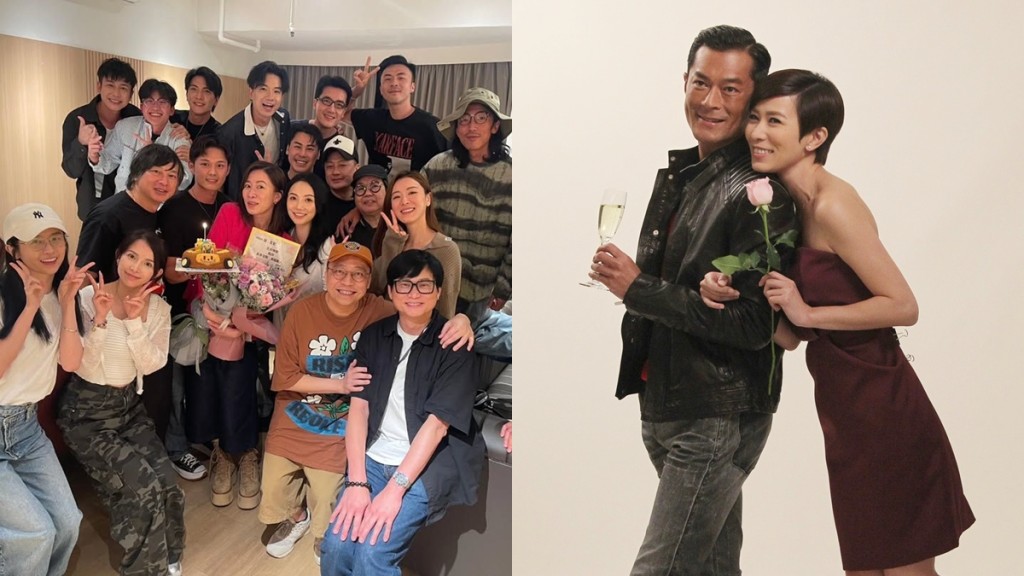 佘詩曼生日《新聞女王》班底大合體    古天樂驚喜現身  阿佘笑逐顏開揭二人「特殊關係」