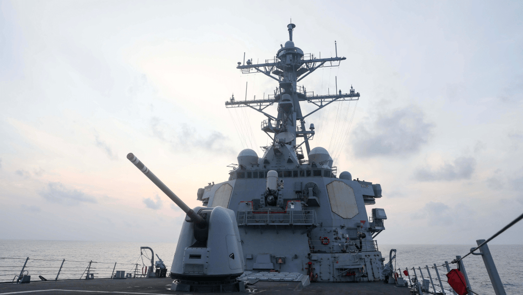 美国海军强调，「米利厄斯」号的行动符合国际法。网图