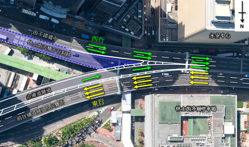 圖為第二階段通車安排。 政府圖片