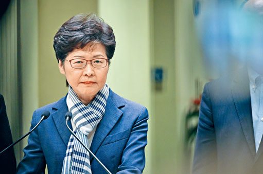 林郑强调暴徒不会得逞，胡乱伤害市民不会争取到政治诉求。