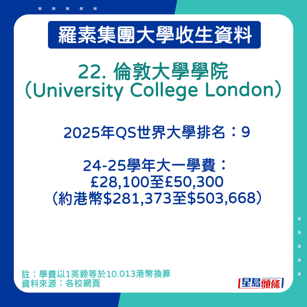 伦敦大学学院（University College London）