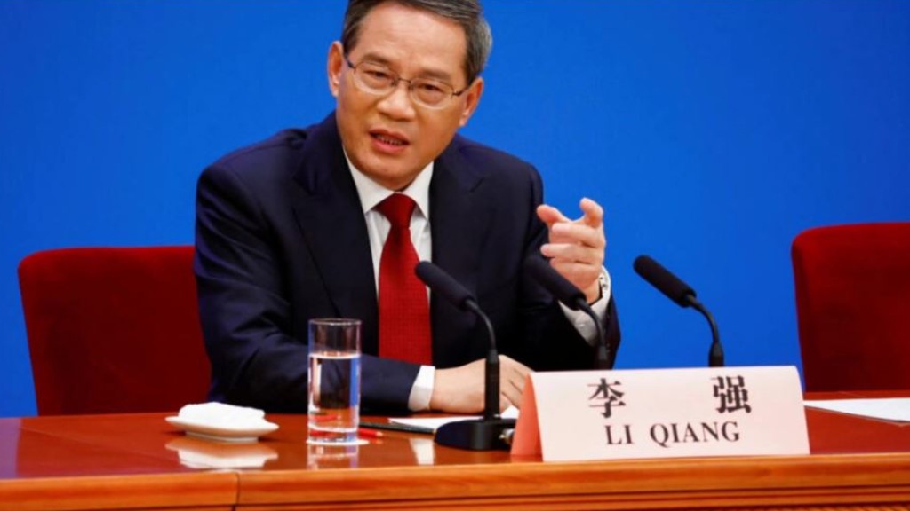 李強明天到上海出席AI大會。路透社