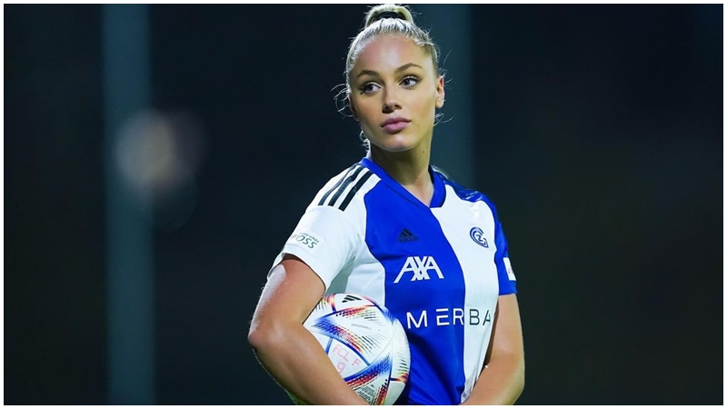 球迷稱讚克羅地亞女足新星瑪高域為「最美麗的足球員」。IG圖片