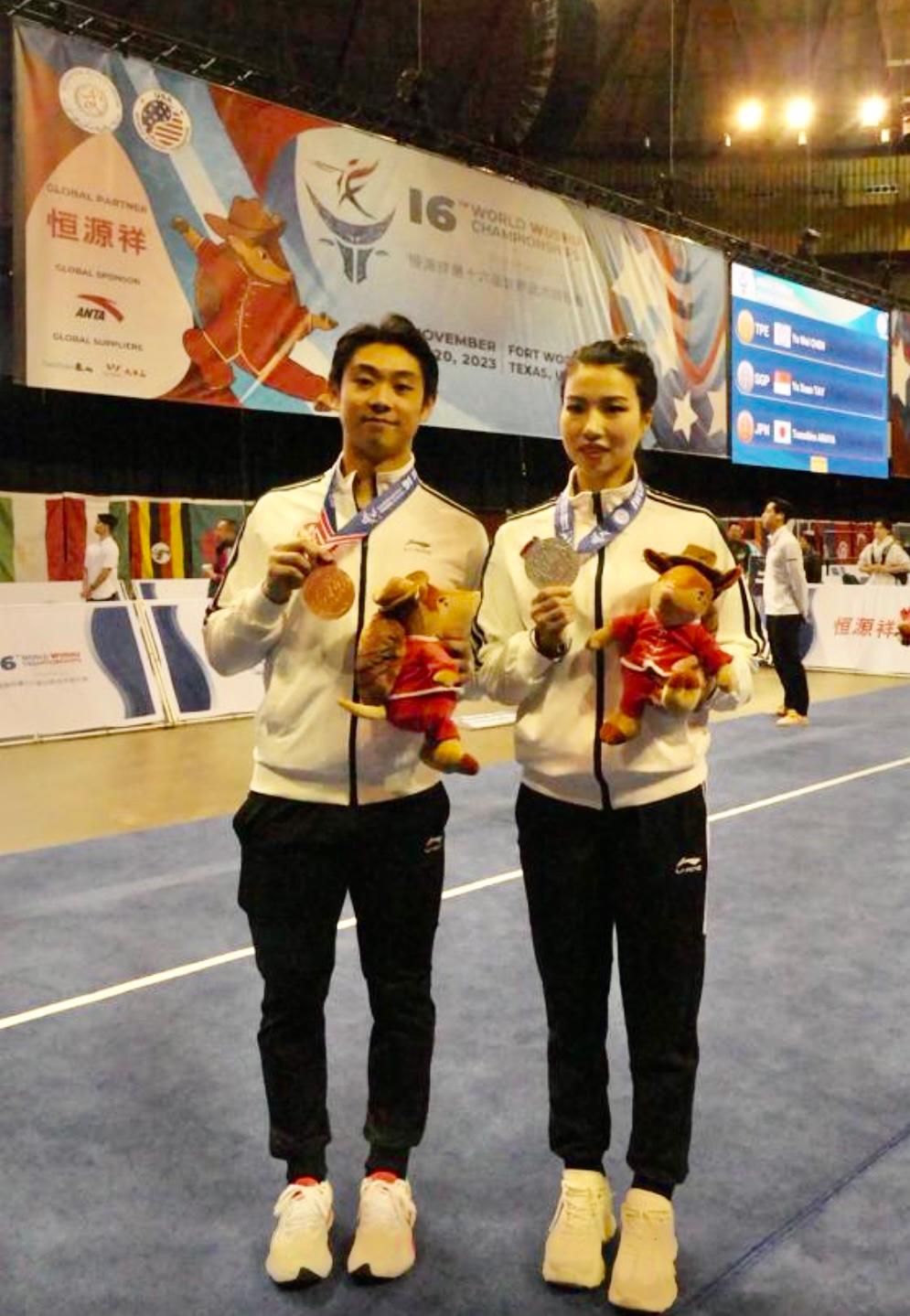 劉子龍及何健欣一人包辦兩面獎牌。
