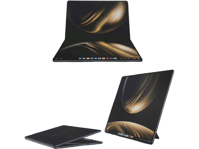 全球首款鴻蒙折疊屏電腦華為 MateBook Fold。微博 全球首款鴻蒙折疊屏電腦華為 MateBook Fold。微博