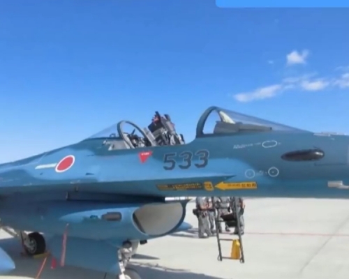 航空自衛隊發佈座艙蓋脫落戰機相片。JNN圖片