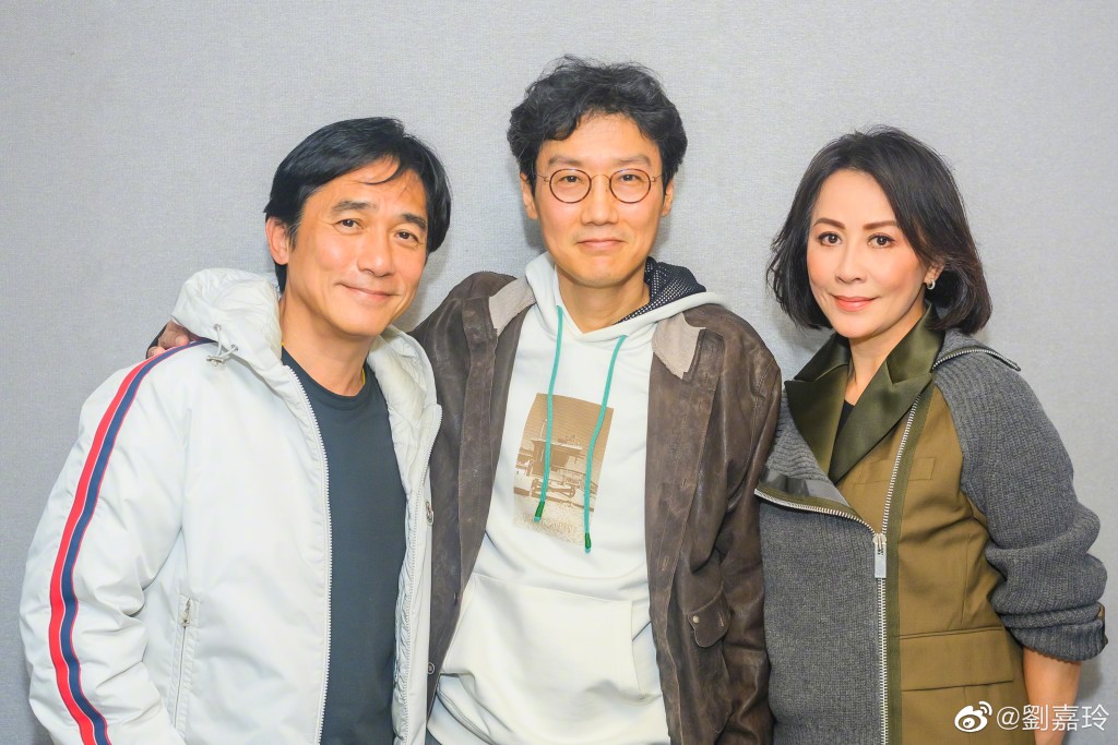 兩人在韓國見《魷魚遊戲》導演，一度傳出梁朝偉會拍《魷魚遊戲》。