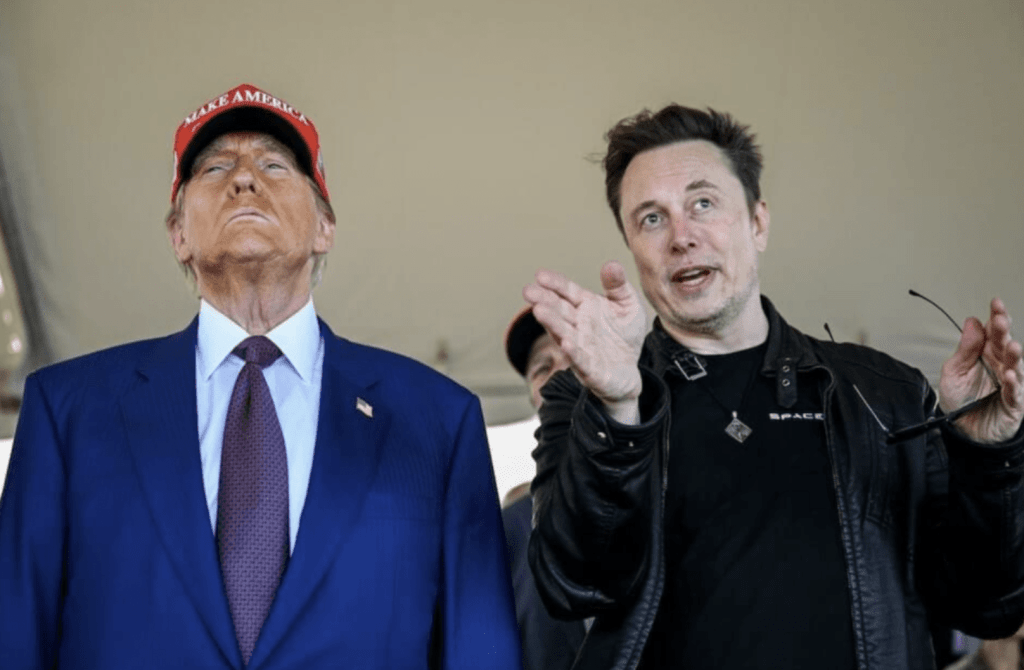 美国总统特朗普与Tesla创办人马斯克曾是盟友，现在却因“大而美”法案爆发骂战。路透社