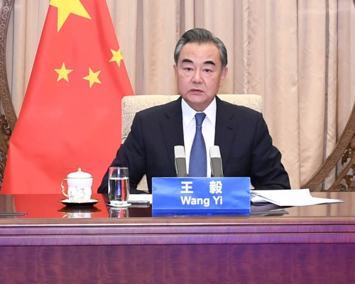 王毅批美國借疫情抹黑他國。新華社資料圖片