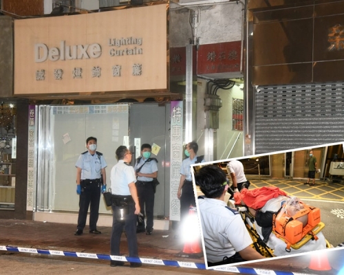 警方封鎖現場調查。丁志雄攝