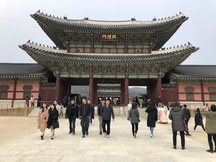 景福宫是南韩最具代表性的文化古迹。网上图片