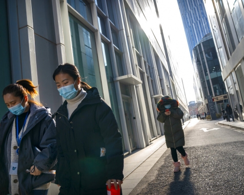 中國從美國輸入病例增加。AP資料圖片