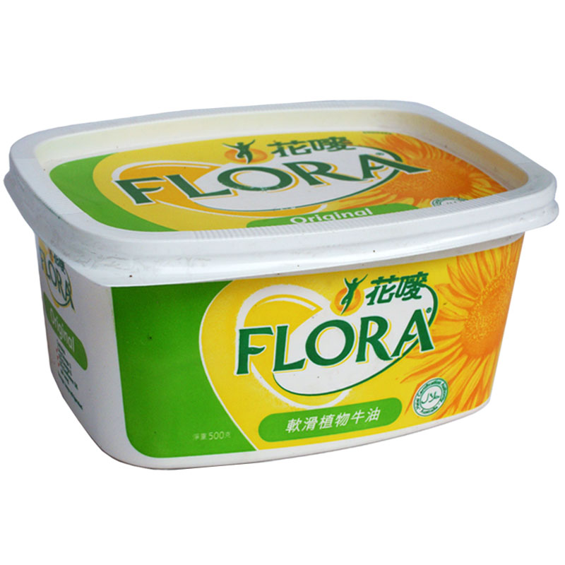 花嘜Flora軟滑植物牛油醬(390微克/公斤)。