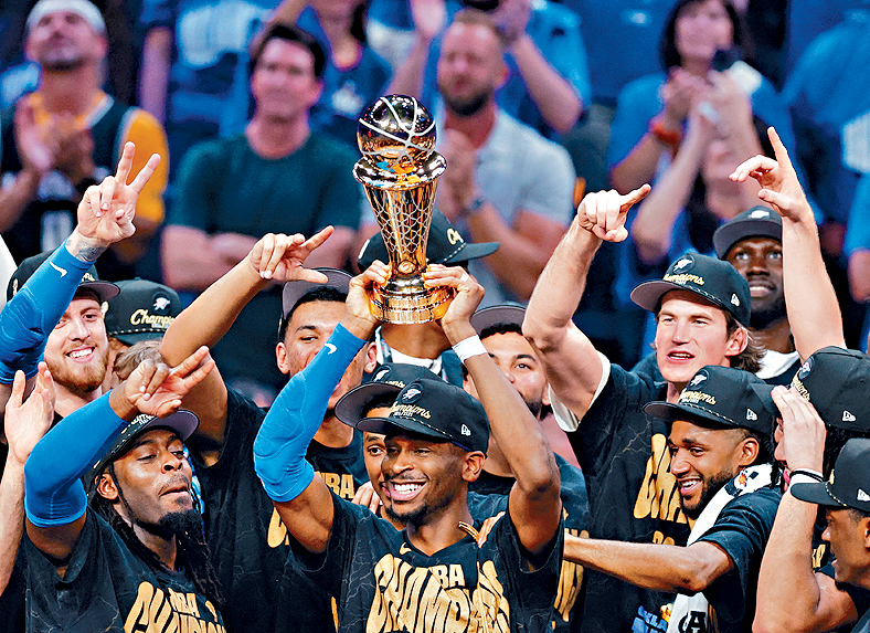 基𠎀奧斯亞歷山大率雷霆首奪NBA總冠軍。