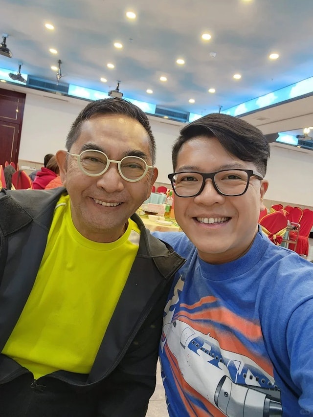 李鴻杰和關浩揚。 李鴻杰和關浩揚。